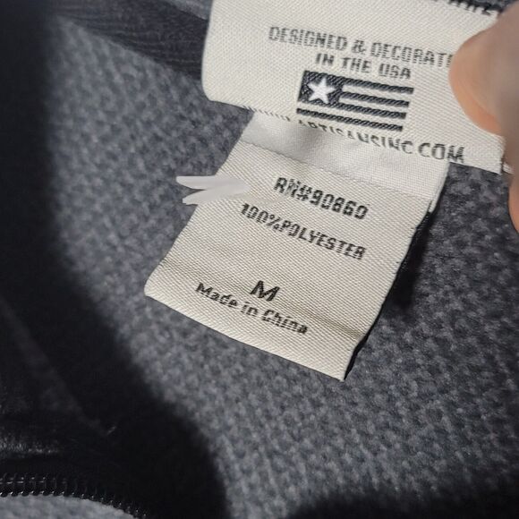 Artisans Mens Gray 1/2 Zip Fleece Pullover Long Sleeve Sweater Size M - Picture 5 of 11